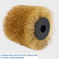 Brass wire brush for various surface finishing on timber, metal and stone