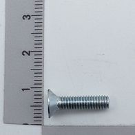 Counter-sunk screw with conical point, DIN 7991, M4 x 16 mm
