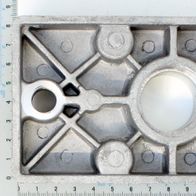 Aluminium oil tank cover with integrated measuring scale