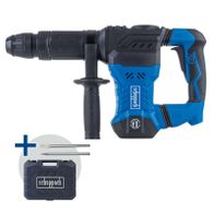 Scheppach demolition hammer with tool kit including chisels and screwdrivers
