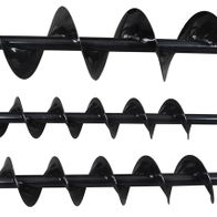 Spiral-tipped auger bit set for Scheppach earth auger