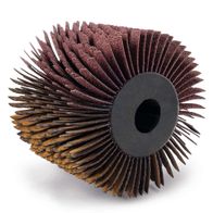 Worn abrasive strap brush from Scheppach, for satinizing machine