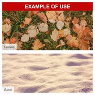 Leaf blower with text detailing airflow speed and engine power