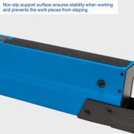 Non-slip surface for stable work support, preventing work pieces from slipping during use