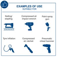 Examples of pneumatic tool applications for home and DIY use