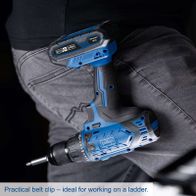 Practical belt clip for tool securement on ladder – ideal for convenient tool access