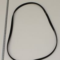 Ribbed drive belt with measurement scale