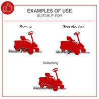 Side ejection mowing function for lawn mower