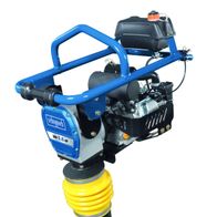 Scheppach petrol-powered vibrating tamper with transport wheels, 5.6 HP