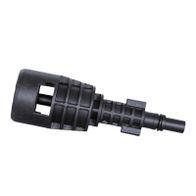 Scheppach quick connector with integrated locking feature for precise assembly