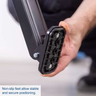 Anti-slip feet for stable and secure positioning of the workbench