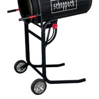 Scheppach RS350 rotating soil sieve with adjustable drum and screen assembly