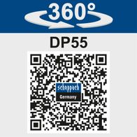 360° rotation for precise drilling on Scheppach DP55