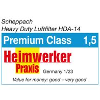 Heavy Duty Air Purifier with Premium Class rating from Heimwerker magazine