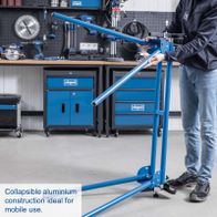 Compact aluminium base for mobile use, max. load capacity 200 kg