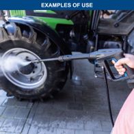 Handheld tool for securing a component to a vehicle wheel