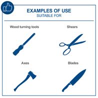 Examples of tools illustrated: Grinding stones, shears, axes, blades