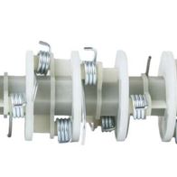 Scheppach rotary spindle with helical spring elements and mechanical connectors