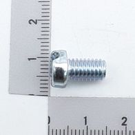 Cheese head screw, M6 x 10, zinc-coated, DIN 84