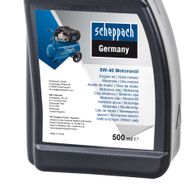 500ml container of Scheppach SAE 5W-40 engine oil