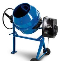 Scheppach 125L cement mixer with motor and base stand