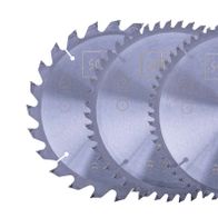 Scheppach circular saw blade set (3-piece) with 24, 48, and 60 teeth for accurate cuts