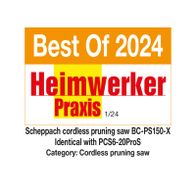 Scheppach cordless pruning saw BC-PS150-X recognized as top model in 'Heimwerker Praxis' 2024