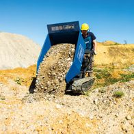 Scheppach DP5000 dumper transporting loose material with 500 kg capacity