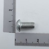 Oval head screw with internal hex, M6x12, ISO 7380