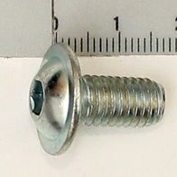 Scheppach flange head screw (ULF-M8x16) showing underside with threading visible