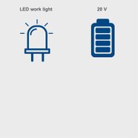 LED work light with battery for Scheppach jigsaw