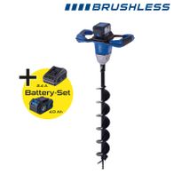 Brushless auger drill with battery pack (2.4A and 4.0Ah) for Scheppach tools