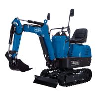 Scheppach mini excavator EXC815 with chain drive, 8.5 HP petrol engine, 1200 mm digging depth, 690 mm track width