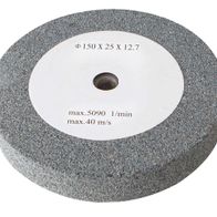 Scheppach grinding disc Ø 150 x 25 x 12.7 mm K 36, front view, max. 5090 rpm, max. 40 m/s.