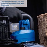 Ergonomic circumferential handle with soft grip for comfortable use