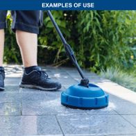 Scheppach tool with handle and attachment for quick floor cleaning