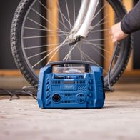 Scheppach Hybrid Compressor with USB ports and multiple drive options for tool operation