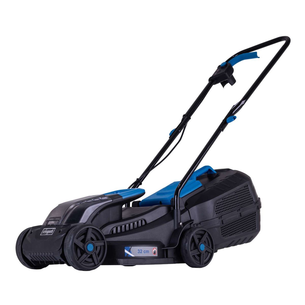 Scheppach 32cm cordless lawn mower with collector, battery and charger set