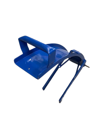 Bent sheet metal welded by Scheppach, side view.