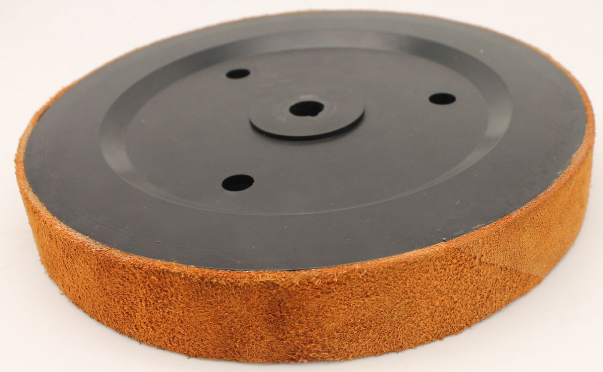 Scheppach polishing wheel assembly with outer ring and metal disc