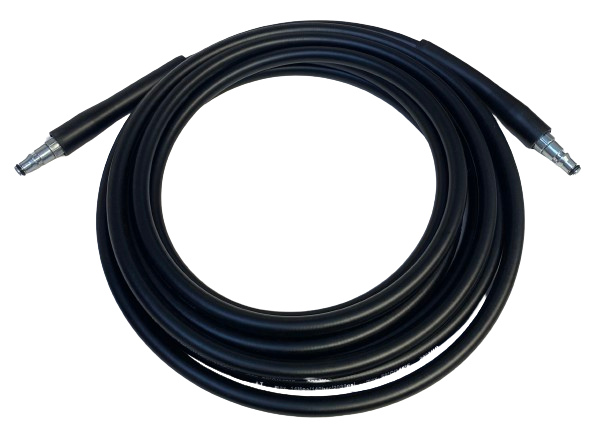 High-pressure hose with two plug connectors, 5 meters length