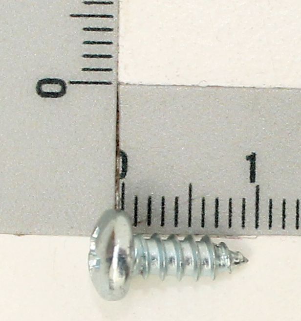 Scheppach lens head sheet metal screw (scale reference) – 3.5 x 10 mm