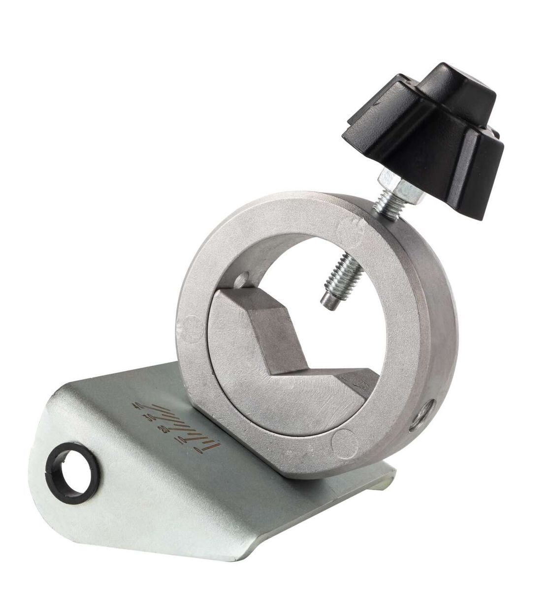 Scheppach jig with circular clamp for tubes or hollow sections