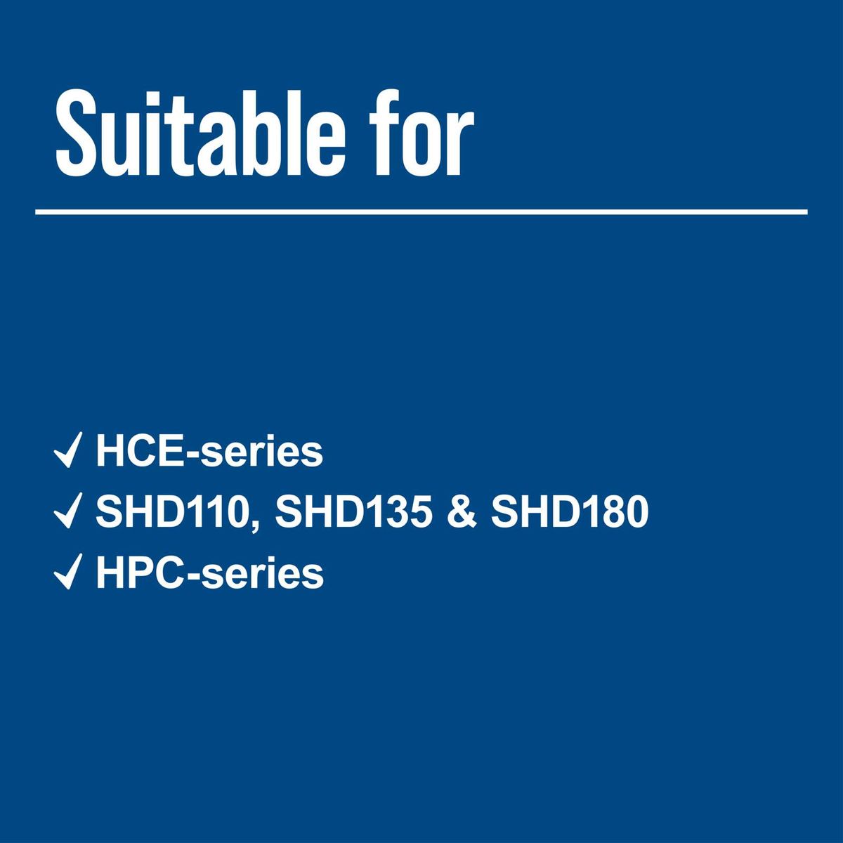 Scheppach product series: HCE series, SHD110, SHD135, SHD180 and HPC series