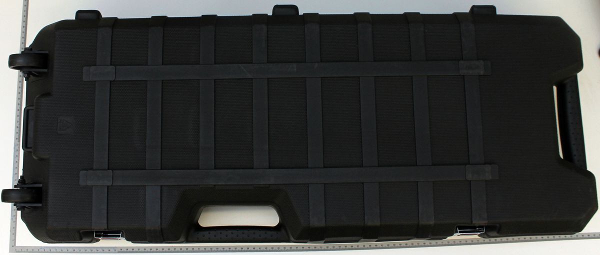Plastic case AB1900 with handles and compartments for secure storage and transport