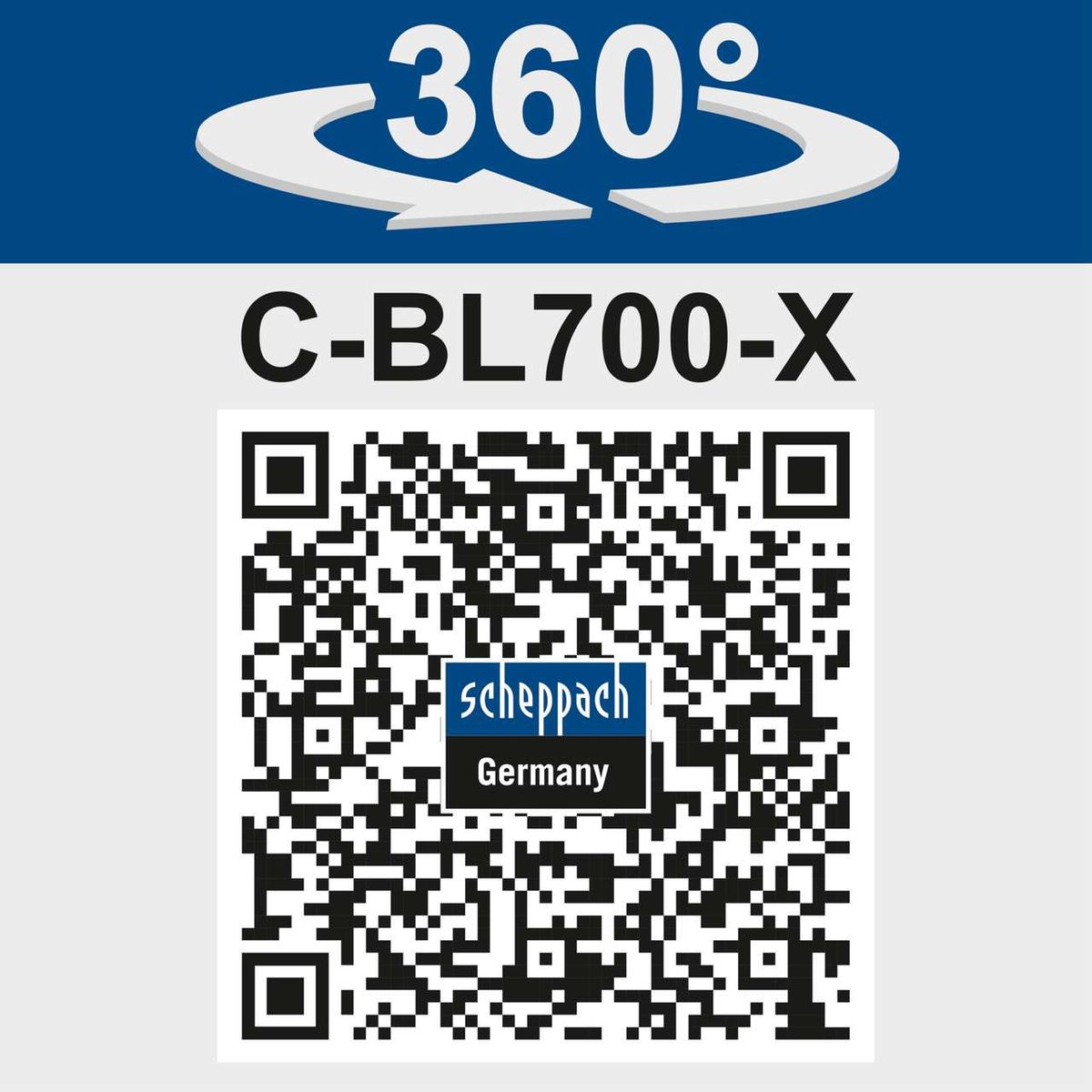 360° rotation for enhanced cleaning performance of the cordless leaf blower C-BL700-X