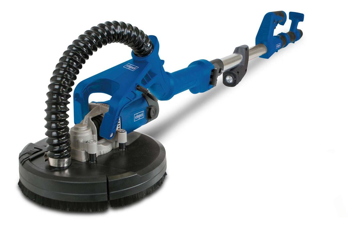 Scheppach wall and ceiling sander with LED light and disc