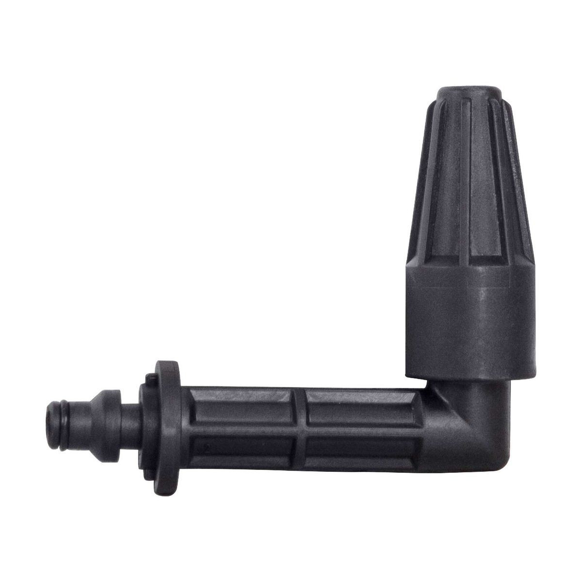 90° Turbo nozzle for high-pressure cleaner with quick-connect system