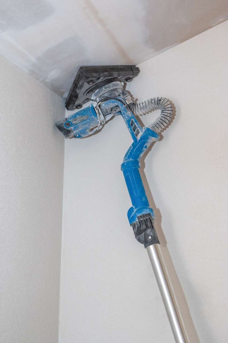 Scheppach wall and ceiling sander with adjustable head for corner and edge grinding, wall-mounted