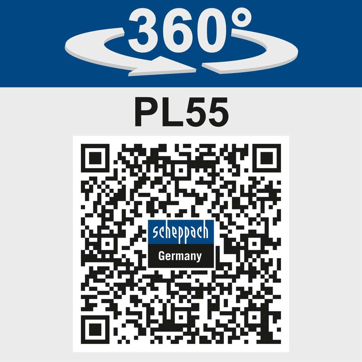 Scheppach PL55 underwater saw featuring 360° rotation and 2x700mm guide rail